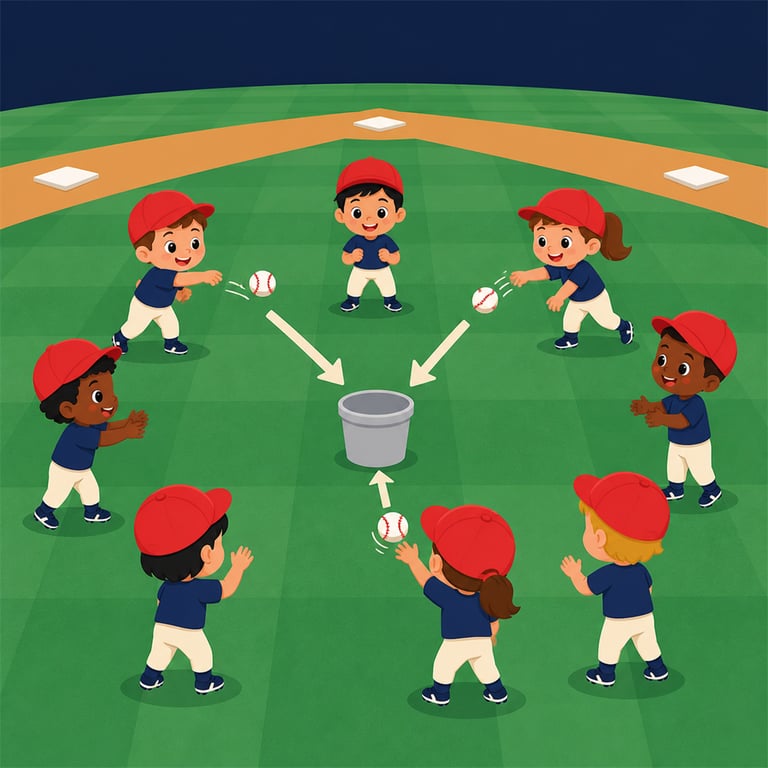 Illustration for the drill Hit the Bucket.